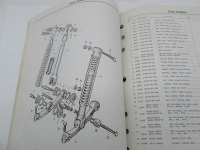 Honda Official Factory 1973 CT90 2nd Edition Motorcycle Parts Catalog