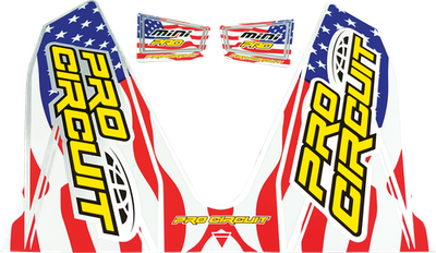 Pro Circuit T-6 Exhaust Mini Decals Stars and Stripes D22MINI-SS