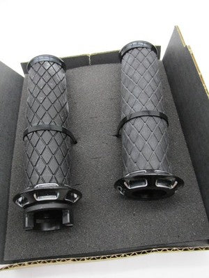 Victory Genuine NOS OEM Billet Spoke Handlebar Grips Black 2881875-468