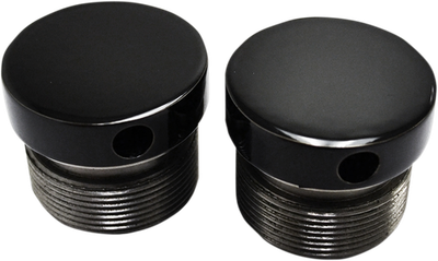 LA Choppers Flush Mount Fork Caps 39mm Black LA-7504-39B