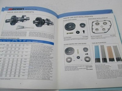 Andrew's Harley Davidson High Performance Cam's & Gears Product Catalog