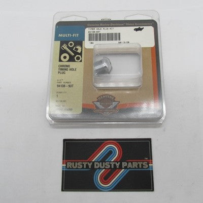 Harley-Davidson Genuine OEM NOS Chrome EVO Timing Hole Plug Kit 94138-
