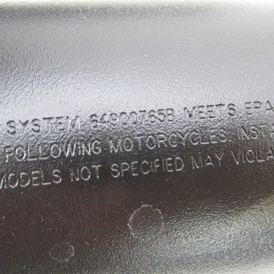 Harley Davidson Genuine Stock Black Exhaust Mufflers 64900765B 6490076