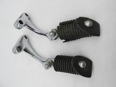 Harley-Davidson OEM Footpeg Brackets w/ Folding Pegs Chrome Bolt-On Pa