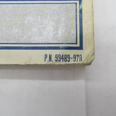 Harley Davidson OEM 1989-1997 Painted Parts Official Factory Manual 99