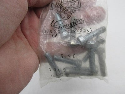 Lot of 10 Harley-Davidson Genuine NOS Fillister Head Screws 1305