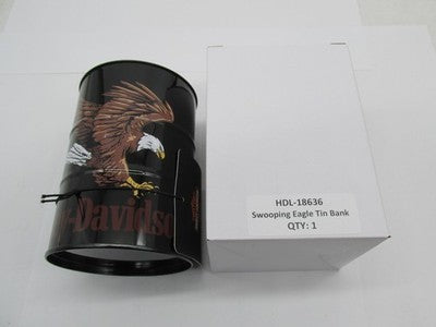Harley-Davidson Genuine NOS Swooping Eagle Tin Bank HDL-18636