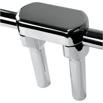 LA Choppers Hefty Handlebar Riser/Top Clamp Kit 6in. Tall - Chrome LA-