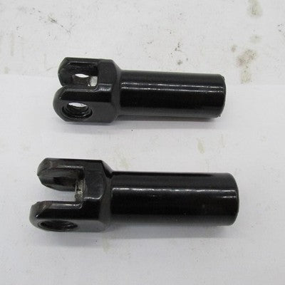 Pair of Harley Davidson Genuine BLK Footpeg Mount Clevises Extenders w