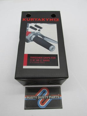 Kuryakyn Black Thresher Handlebar Grips 7/8" or 1" Bars 5948-5951 5949
