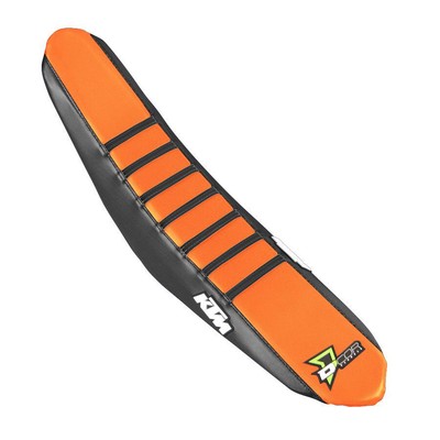 D'COR Seat Covers Black/Orange/Black Ribs 30-30-215