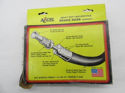 Accel NOS Harley Davidson Front Brake Hose Line 45121-77 +2"