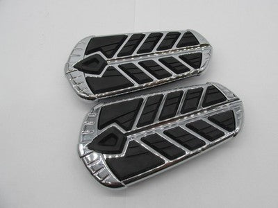 Kuryakyn NOS Indian Spear Passenger Floorboard Inserts Chrome 5656
