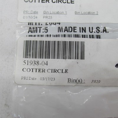 Lot of 4 Harley-Davidson OEM NOS Dyna Sportster Cotter Circles 51938-0