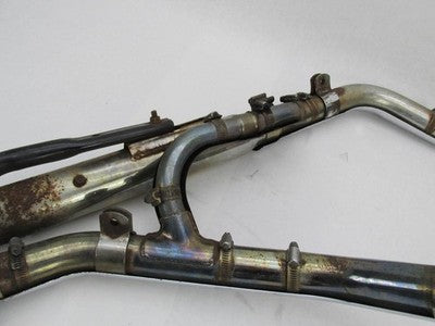 Harley-Davidson 96+ Softail Chrome Exhaust w/ Slash Cut Mufflers and B