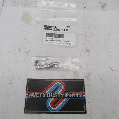 Lot of 5 Harley-Davidson OEM NOS #14-16 AWG Socket Terminals 69200186