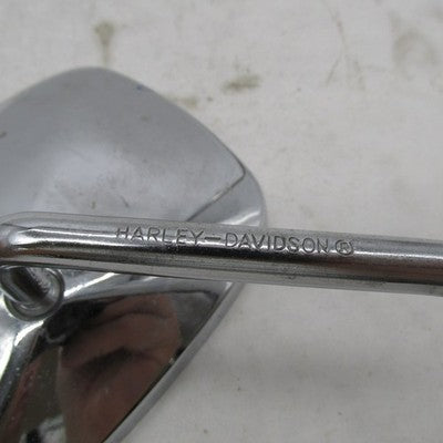 Harley Davidson OEM Right-Side Short Stem Rectangle Mirror Chrome 9187