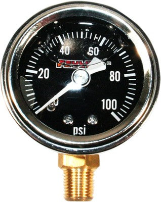 Feuling Oil Pressure Gauges Black Face Bottom Port 9041