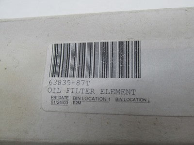 Harley-Davidson Genuine NOS Oil Filter Element 63835-87T