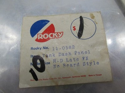 Harley Davidson Rocky NOS Late FX Gas Tank Dash Panel 11-0582
