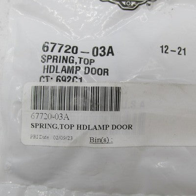 Harley-Davidson OEM Touring Headlamp Door Top Spring 67720-03A