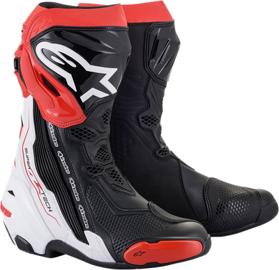 Alpinestars Supertech R Boots Black/White/Red US 11.5 / EU 46 2220021-