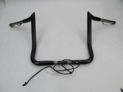 Bagger Nation NOS Pre-Wired 12" Monkey Handlebars, Black 0601-5309 MBB