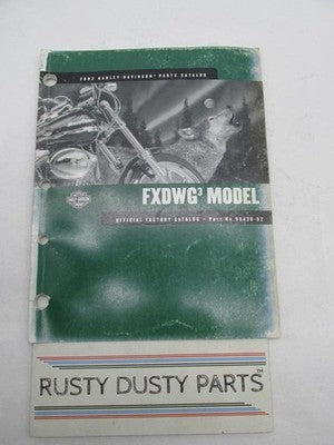 Harley-Davidson official Factory 2002 FXDWG3 Models Parts Catalog 9943
