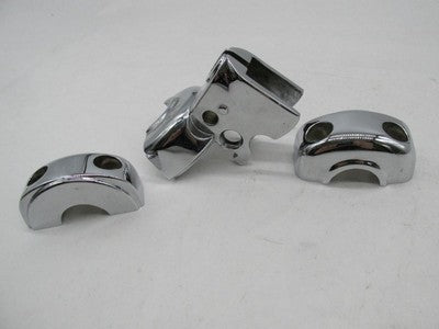 Mixed Lot of Harley-Davidson Chrome Handlebar Perch Clamps