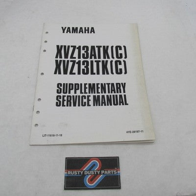 Yamaha XVZ13ATK(C) XVZ13LTK(C) Supplementary Service Manual LIT-11616-