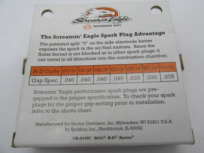 Harley Davidson Genuine NOS SH12S Spark Plugs 32324-91