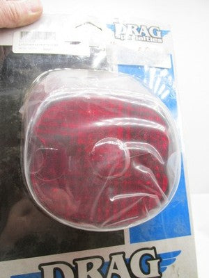 Drag Specialties 73-98 Harley Davidson Red Laydown Taillight Lens DS-2