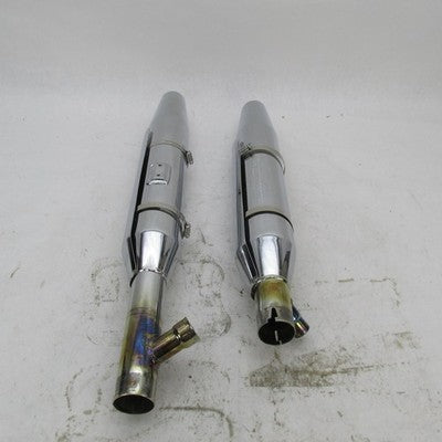 Pair of Harley Davidson OEM Stock Exhaust Mufflers Silencers 65890-00
