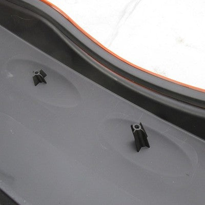 Harley Davidson OEM Left Side Saddlebag Lid Red Orange Touring 93-13 7