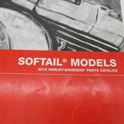Harley Davidson Official Factory 2012 Softail Models Parts Catalog 994