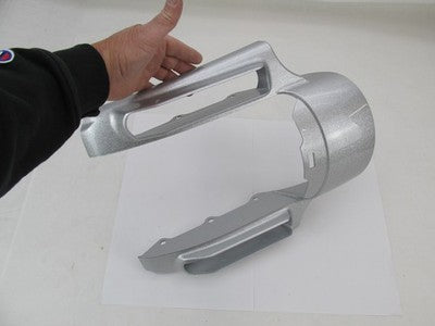 Harley Genuine NOS Rear Fender Fascia Land Shark Mercury Silver 595002