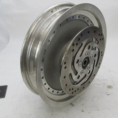 Harley Davidson OEM 16"x3" Rear Wheel Rim w/ Pulley & Brake Rotor 4105