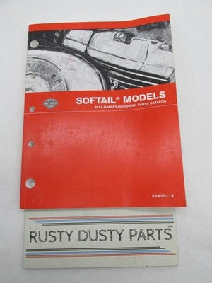 Harley-Davidson Official Factory 2014 Softail Models Parts Catalog 994