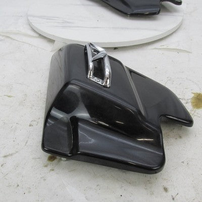 Pair of Harley-Davidson Genuine OEM Chrome Black Side Covers V Trim To
