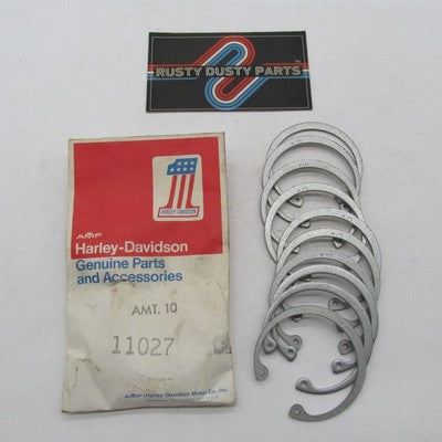 Lot of 10 Harley-Davidson Genuine NOS AMF Wheel Retaining Snap Rings 1