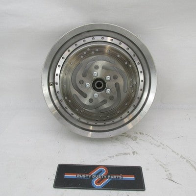 Harley OEM Fat Boy 16x3x3/4" Solid Disc Rear Wheel w/ Pulley & Rotor 4