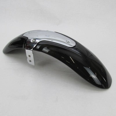 Harley OEM NOS V-Rod VRSC Front Fender Vivid Black w/ Chrome Bracket 5