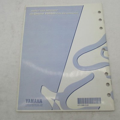 Yamaha OEM PW80L Service Manual Operator Guide LIT-11626-12-22 3RV-281