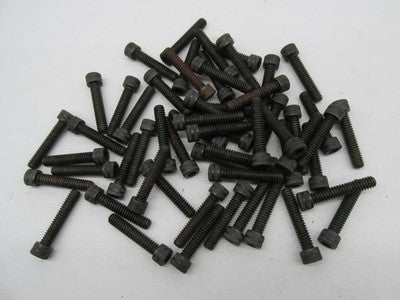 Lot of 57 Harley Genuine NOS Black 1/4"-20 x 1 1/4" Phillips Head Scre