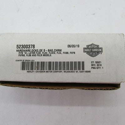 Harley OEM NOS '18+ Softail Holdfast Docking Hardware Kit Chrome 52300