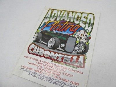 Advanced Plating Chromzilla Nashville TN Slaes Catalog Brochure