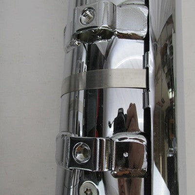 Pair of Harley CVO Touring Chrome Mufflers w/ Tips & Shields 64900111