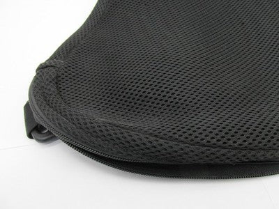Motorcycle Padded Solo Seat Cover 13" x 12" Black Mesh