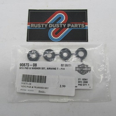 Genuine Harley-Davidson OEM NOS Air Wing Mounting Pad Washer Set 90875