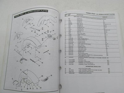 Harley-Davidson Official Factory 2011 Softail Models Parts Catalog 994